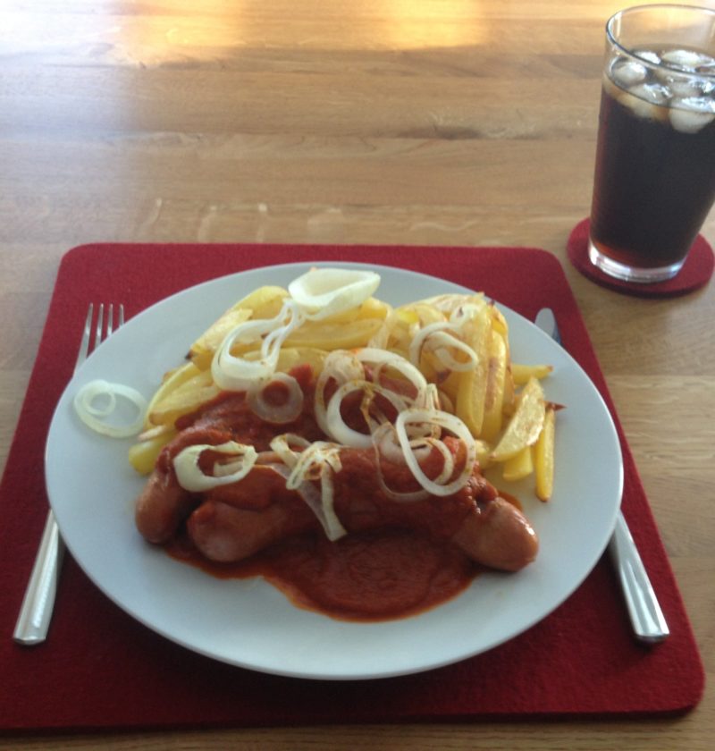 Currywurst mit leckerer Sauce